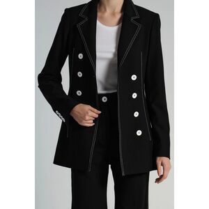 SAINT ART Piper Contract Long Blazer‎ Black Medium